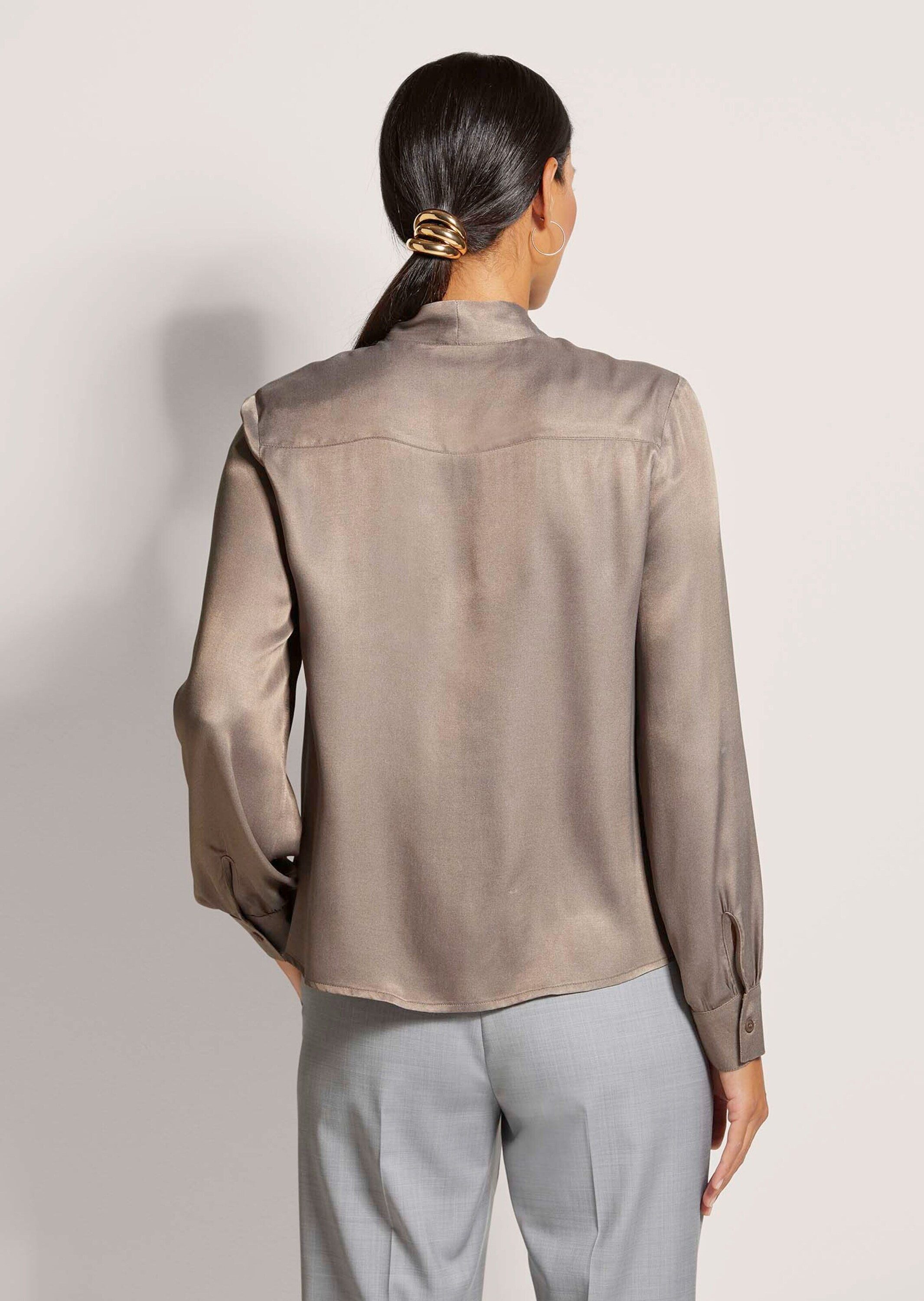MADELEINE Langarmbluse Satinbluse mit Schluppe günstig online kaufen