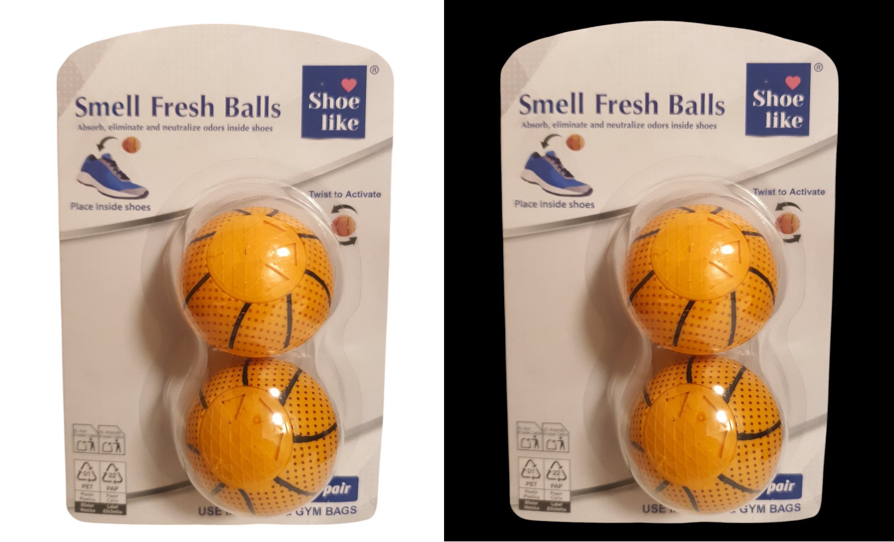 Spectrum Schuhdeo Shoe Fresh Balls Deodorant 2 Paar (4-St)