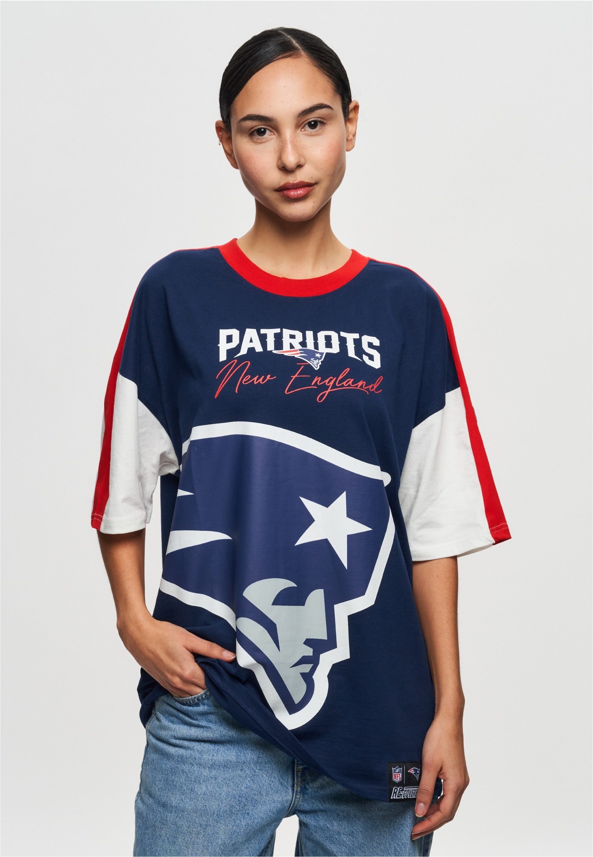 Recovered T-Shirt NFL Patriots New England Cut and Sew Oversized (1-tlg) fü günstig online kaufen