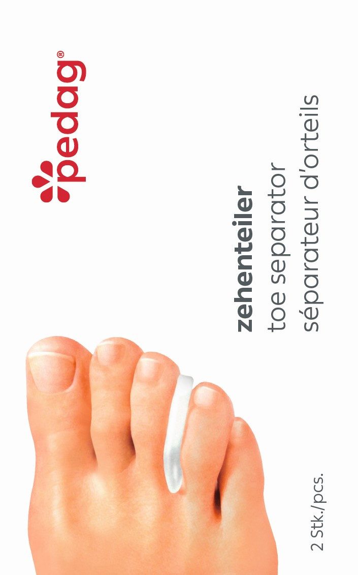 Pedag Finger-& Zehenschutz Zehenteiler aus softem Gel