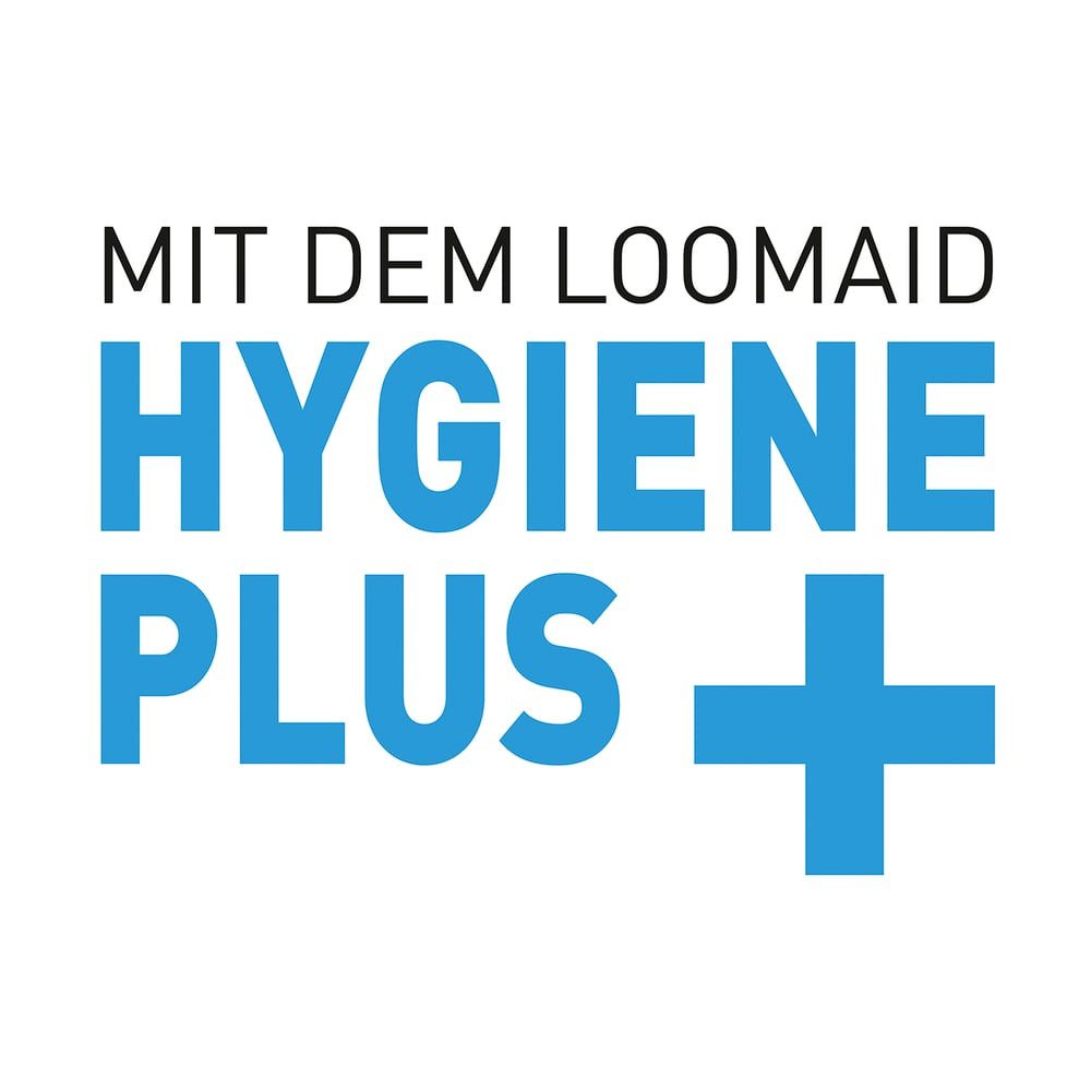 LOOMAID WC-Reinigungsbürste Toilettenbürste Klobürste, WC-Bürste Silikonkopf Edelstahl/anthrazit ohne Halterung