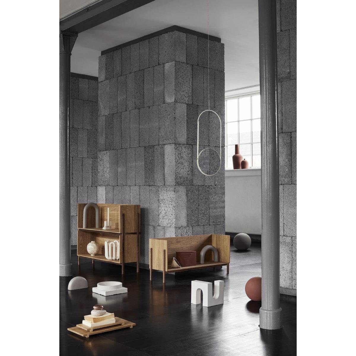 Kristina Dam Studio Badorganizer Aufbewahrungsdose Wooden Sphere Marmor (XL)