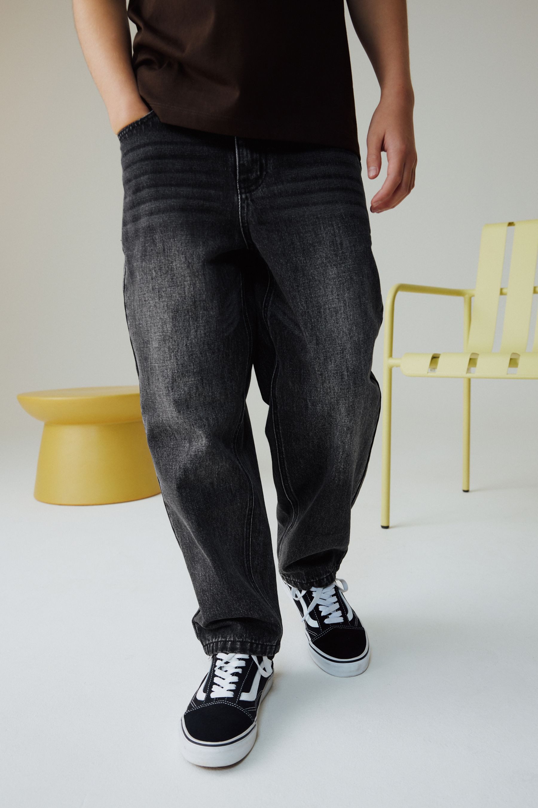 Next Tapered-fit-Jeans Authentische Jeans, Baggy Fit mit konischem Bein (1-tlg)