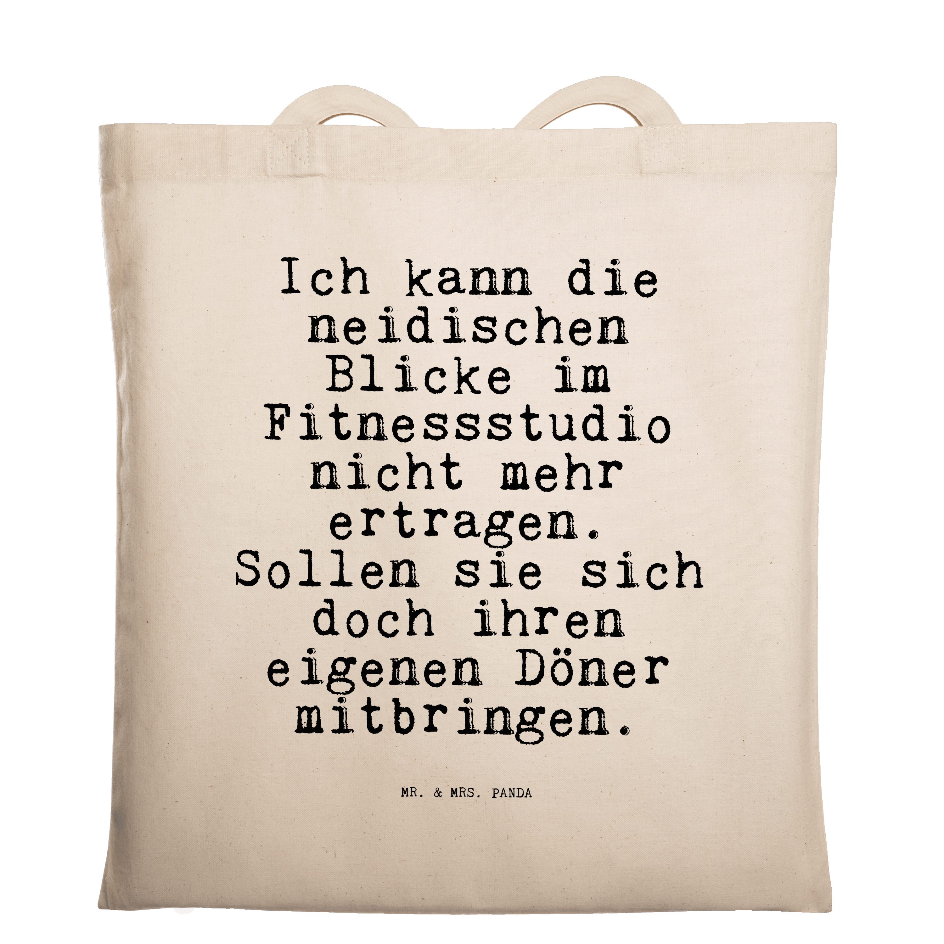 Mr. & Mrs. Panda Tragetasche »Ich kann die neidischen... Transparent