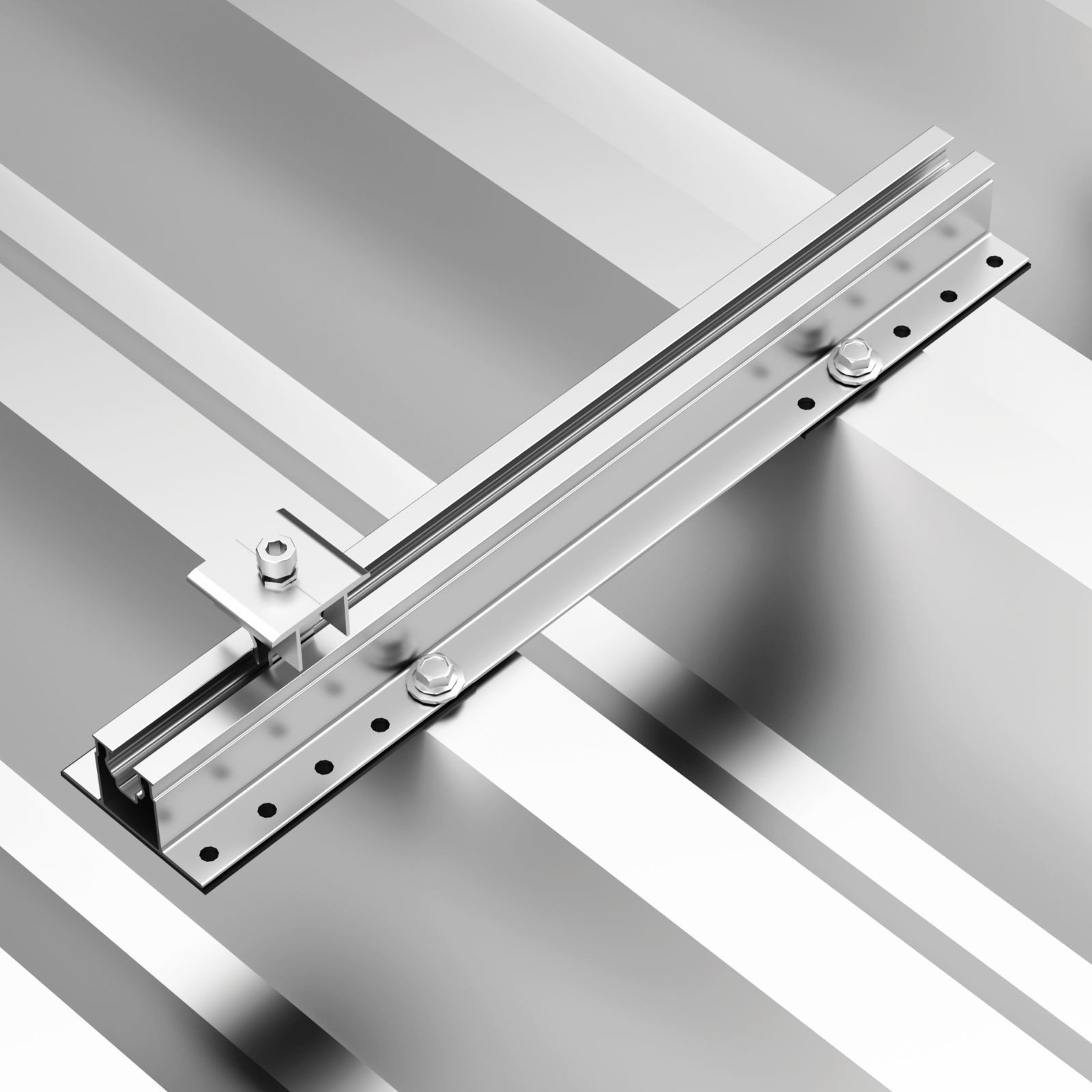 smartEC Solarmodul-Halterung Montagesystem für Trapezblech 4 Solarmodule 1-reihige Verlegung – Bild 3 von 5