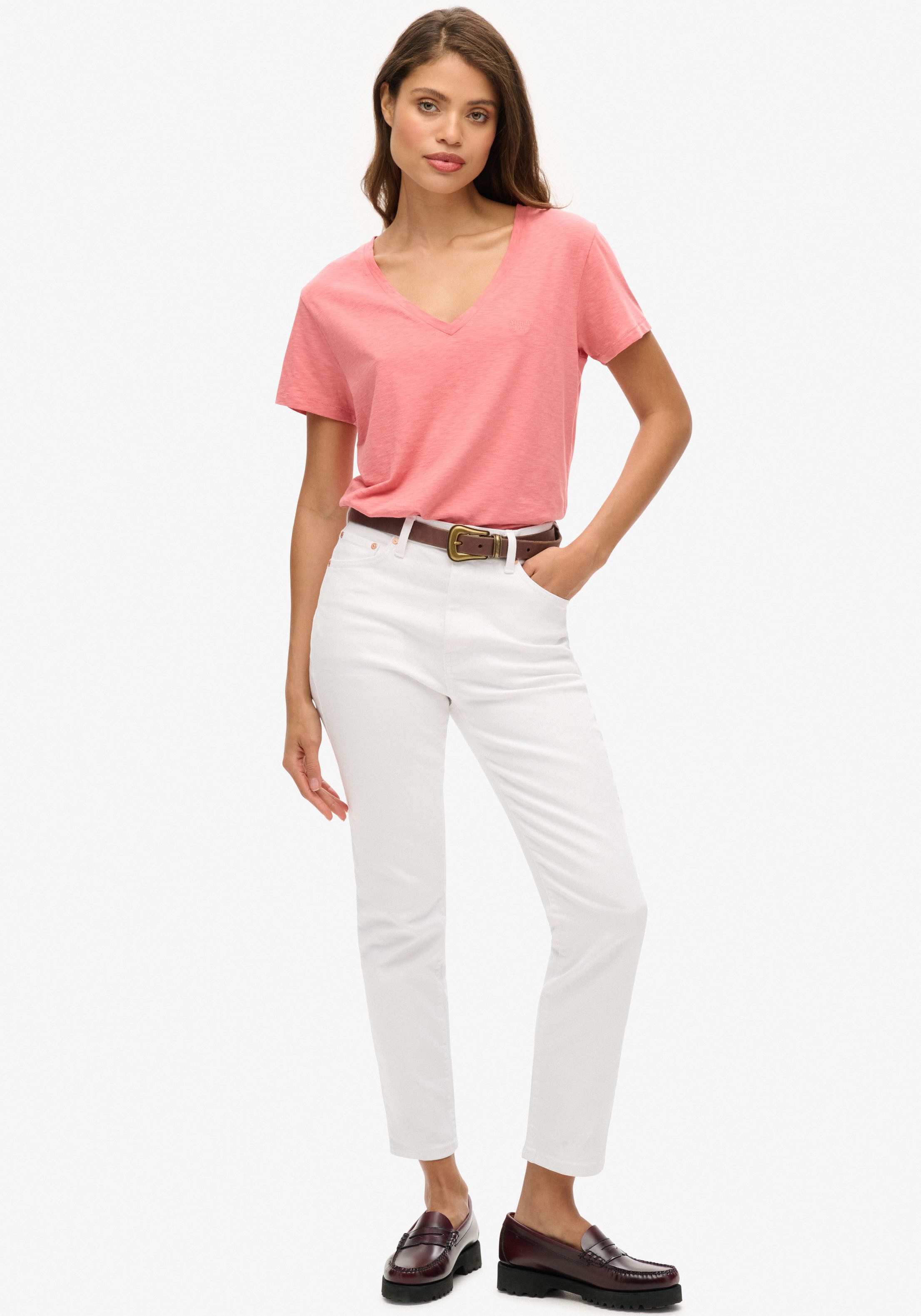 Superdry V-Shirt STUDIOS SLUB EMB VEE günstig online kaufen
