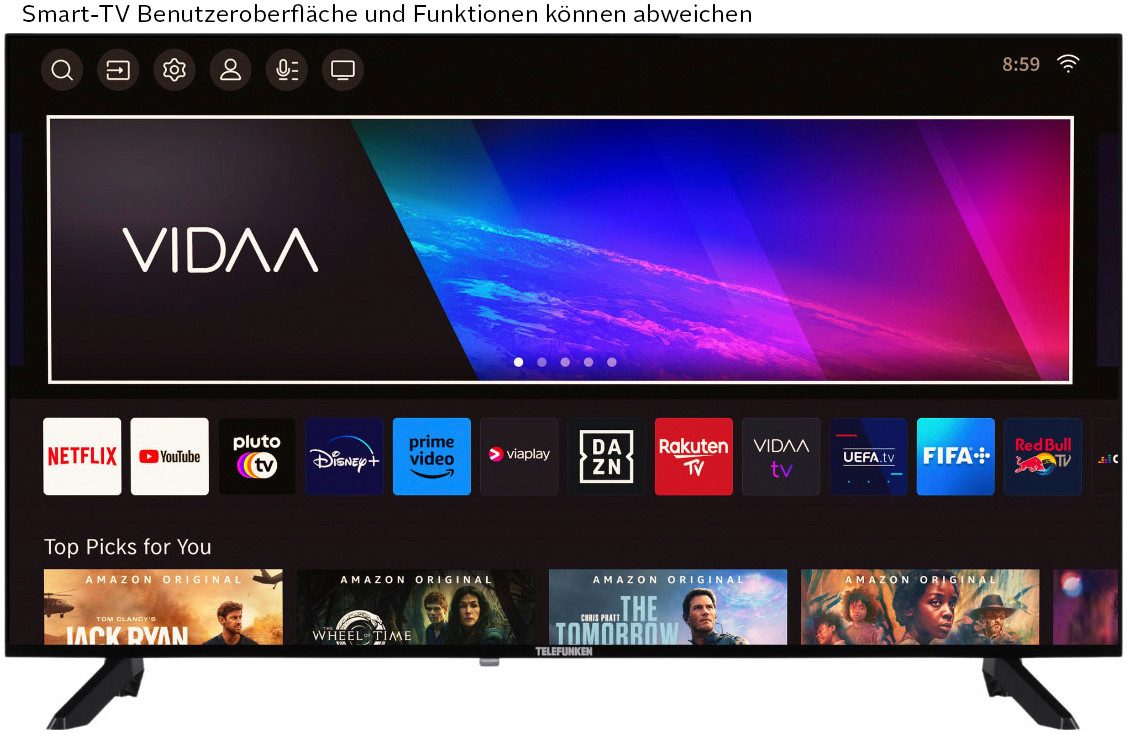 Telefunken D40F900M8CWI LED-Fernseher (100 cm/40 Zoll, Full HD, Smart-TV)