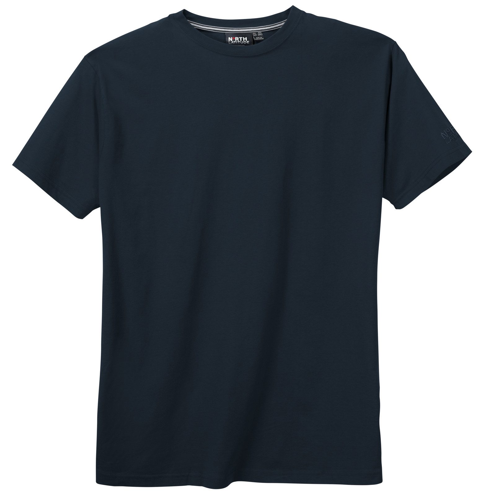 Rundhalsshirt North Latitude T-Shirt dunkelblau Übergrößen