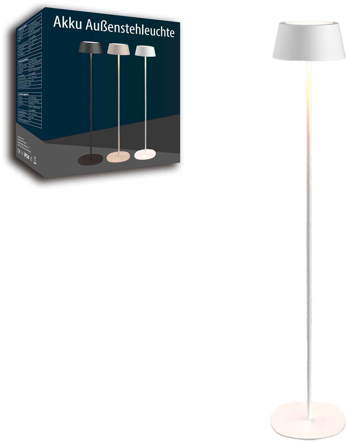 Northpoint LED Stehlampe Akku LED Stehleuchte Stehlampe In- und Outdoor dimmbar kabellos