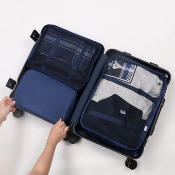 Bedee Kofferorganizer Koffer Organizer Set, Packing Cubes, Wasserdichte Reise Kleidertaschen (Packtaschen für koffer Verpackungswürfel mit Kosmetiktasche, 8-tlg., Kofferorganizer)