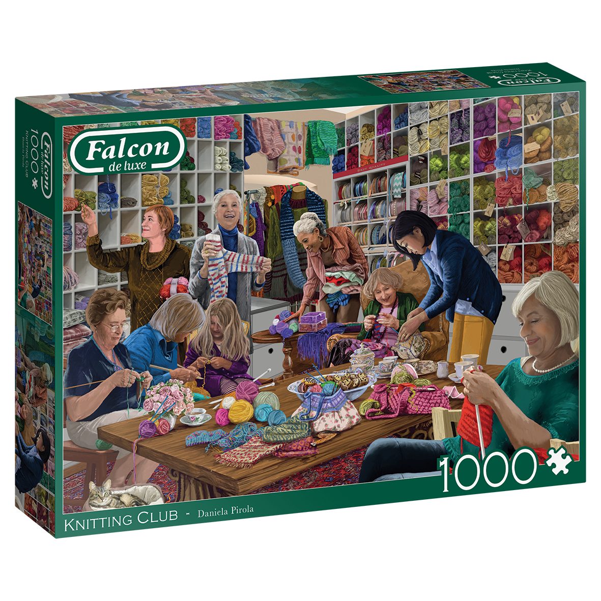 Puzzle Falcon 11369 The Knitting Club 1000 Teile Puzzle