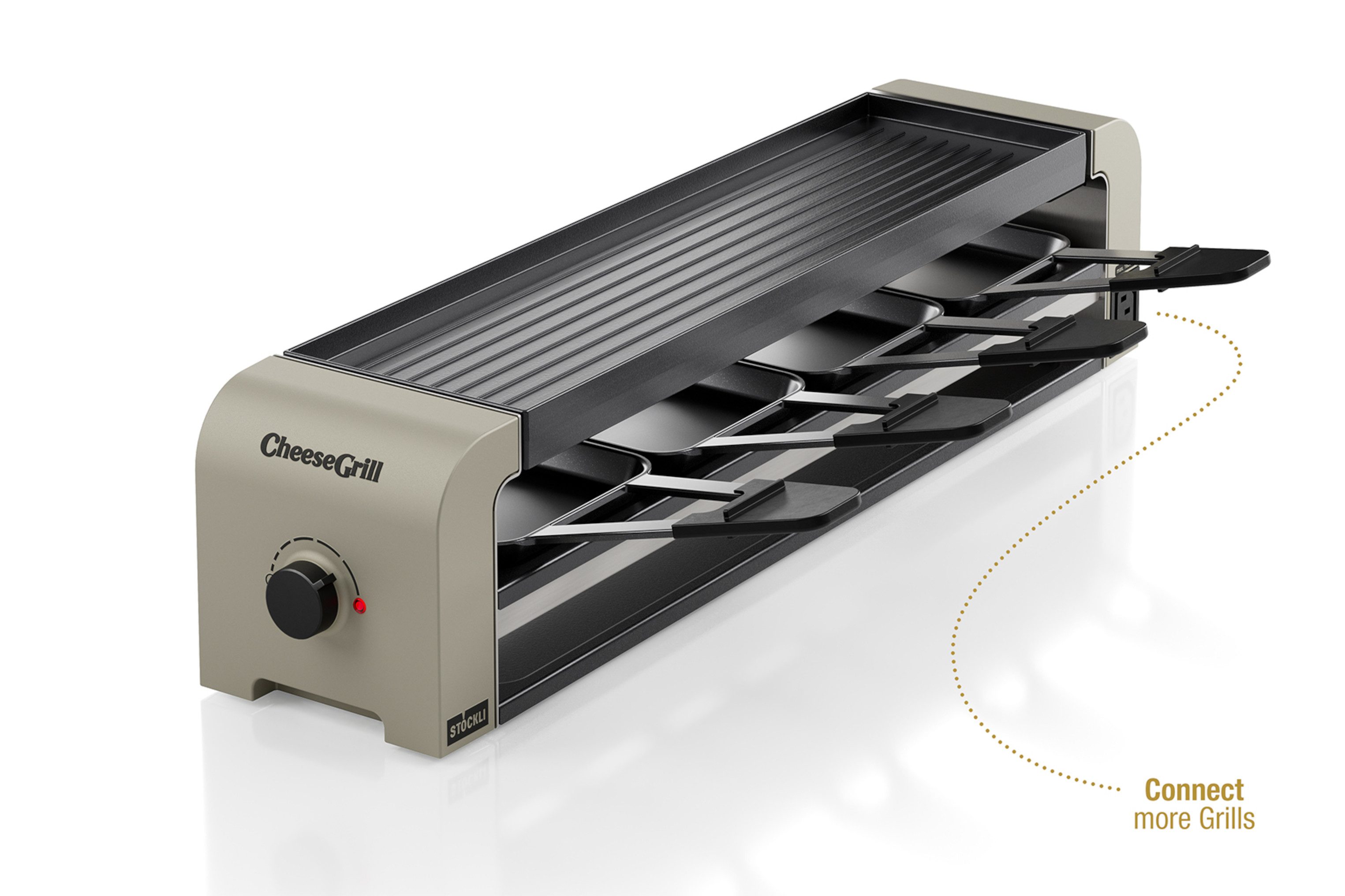Stöckli Raclette Stöckli Raclette CheeseGrill 4 Connect Ivory Gold