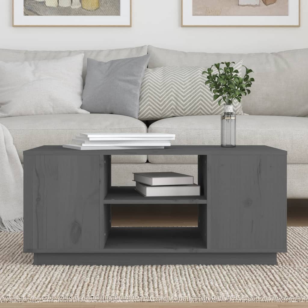 vidaXL Couchtisch Couchtisch Grau 90x49x40,5 cm günstig online kaufen