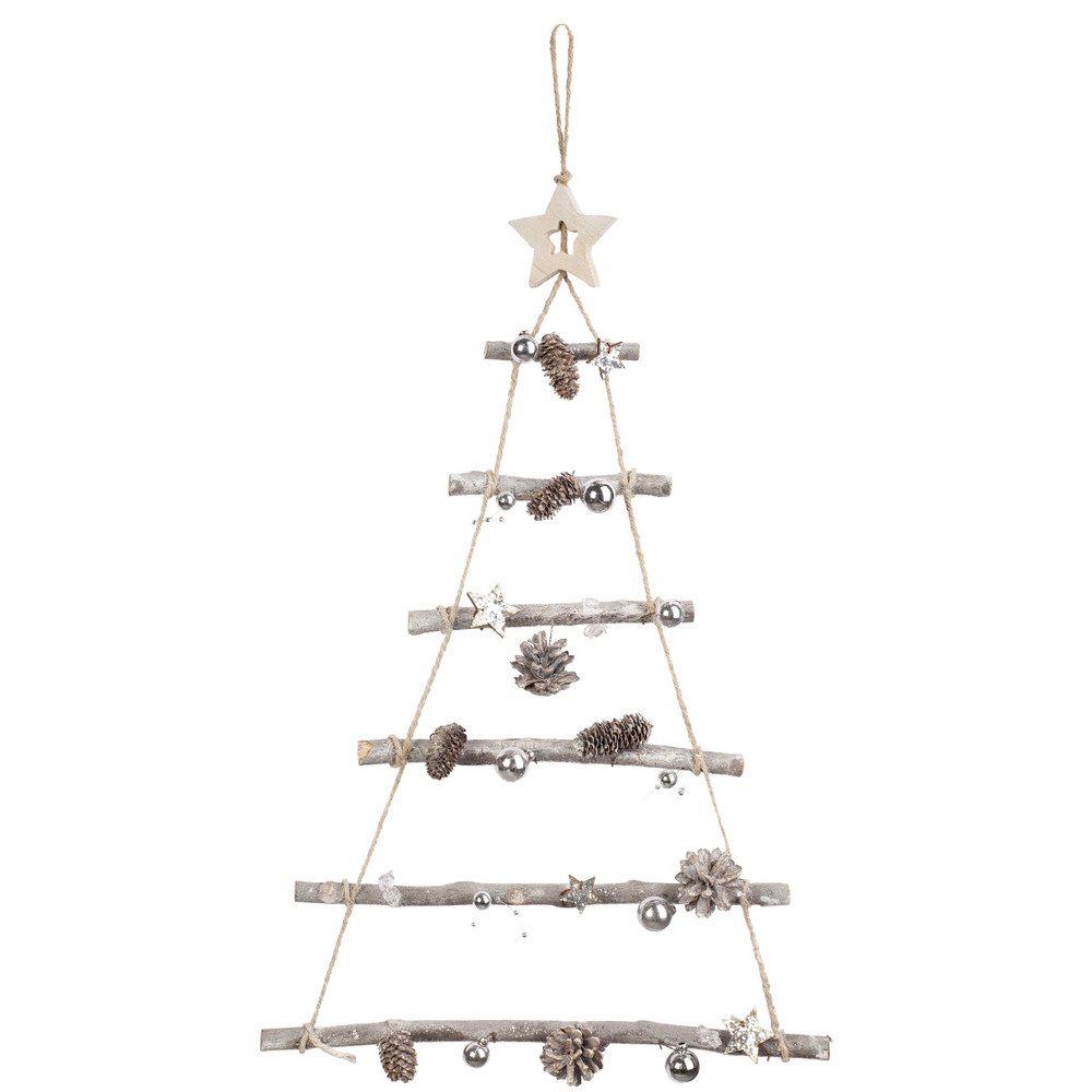 Weihnachtsfigur Dekohänger - Baum - aus Holz - ca. 65 x 40 cm