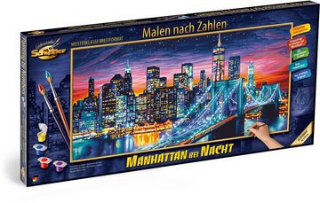 Schipper Malen nach Zahlen Meisterklasse Breitformat - Manhattan bei Nacht, Made in Germany