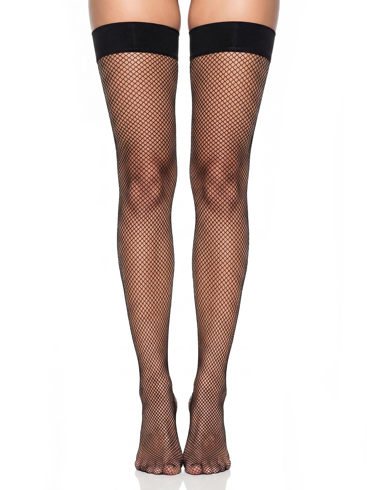 GLAMORY Halterlose Feinstrümpfe My Size (1-Paar) Feinnetz, elastisch, plus size