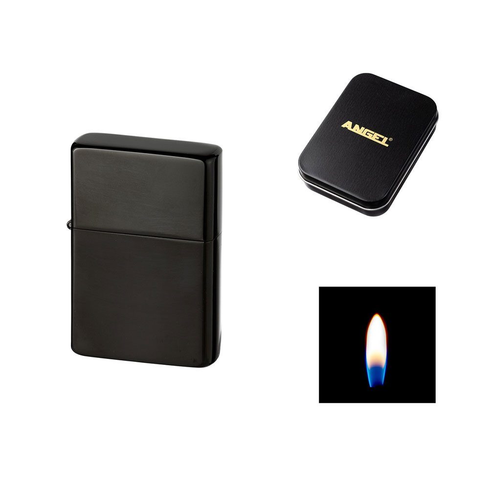 Coumo Feuerzeuge Design Benzinfeuerzeug, edel, mit Metall Geschenk Box
