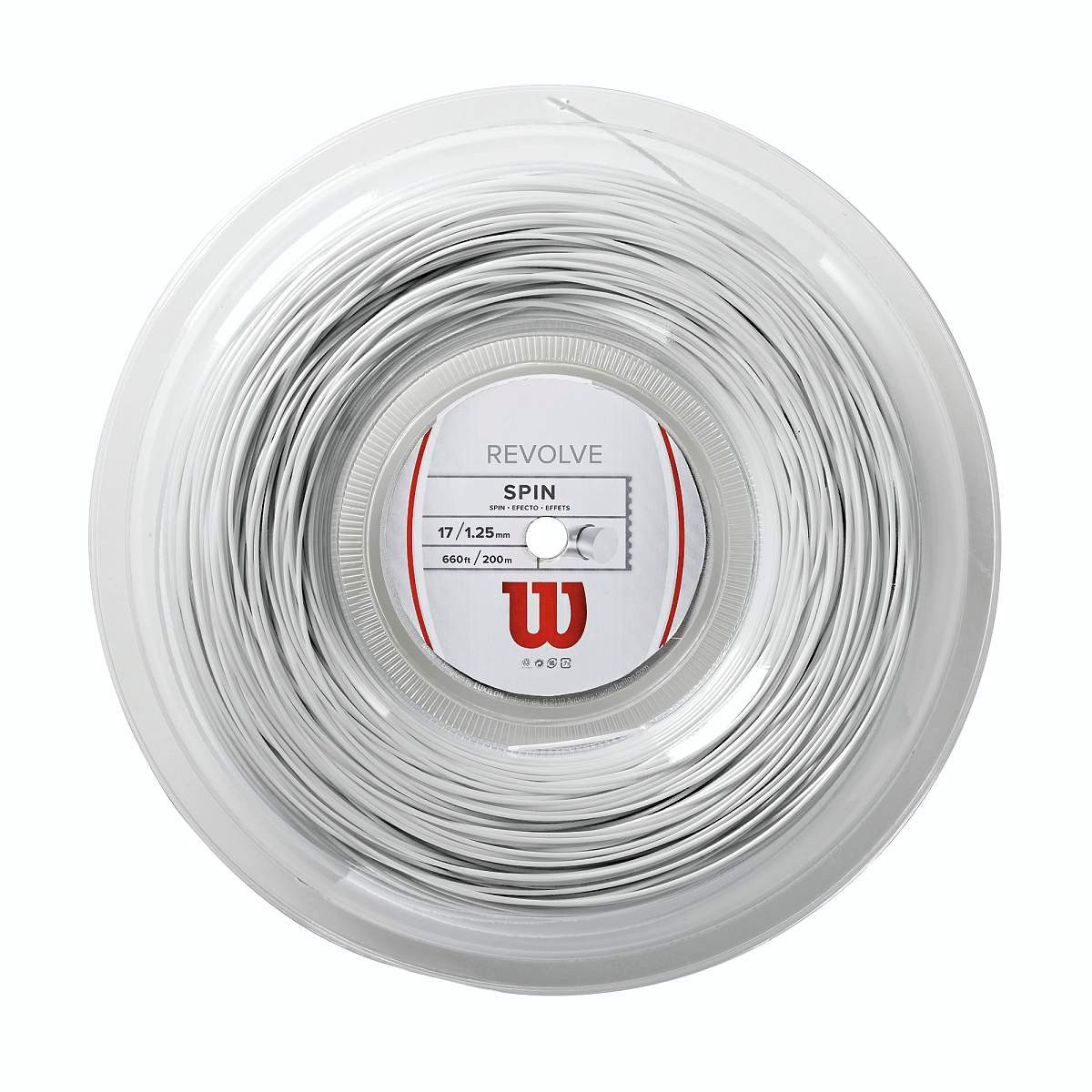 Tennissaite Revolve (Haltbarkeit+Spin) weiss 200m Rolle