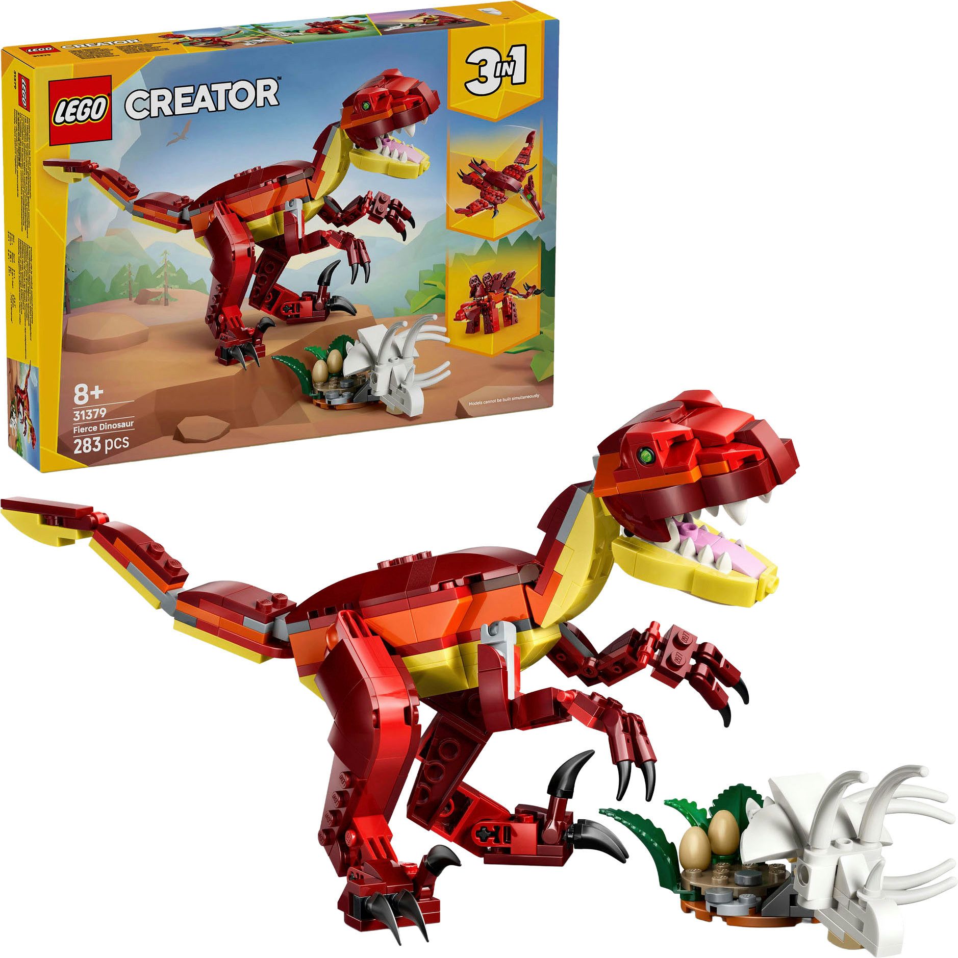 LEGO® Wilder Dinosaurier (31379), LEGO Creator Konstruktionsspielsteine, (283 St), Made in Europe