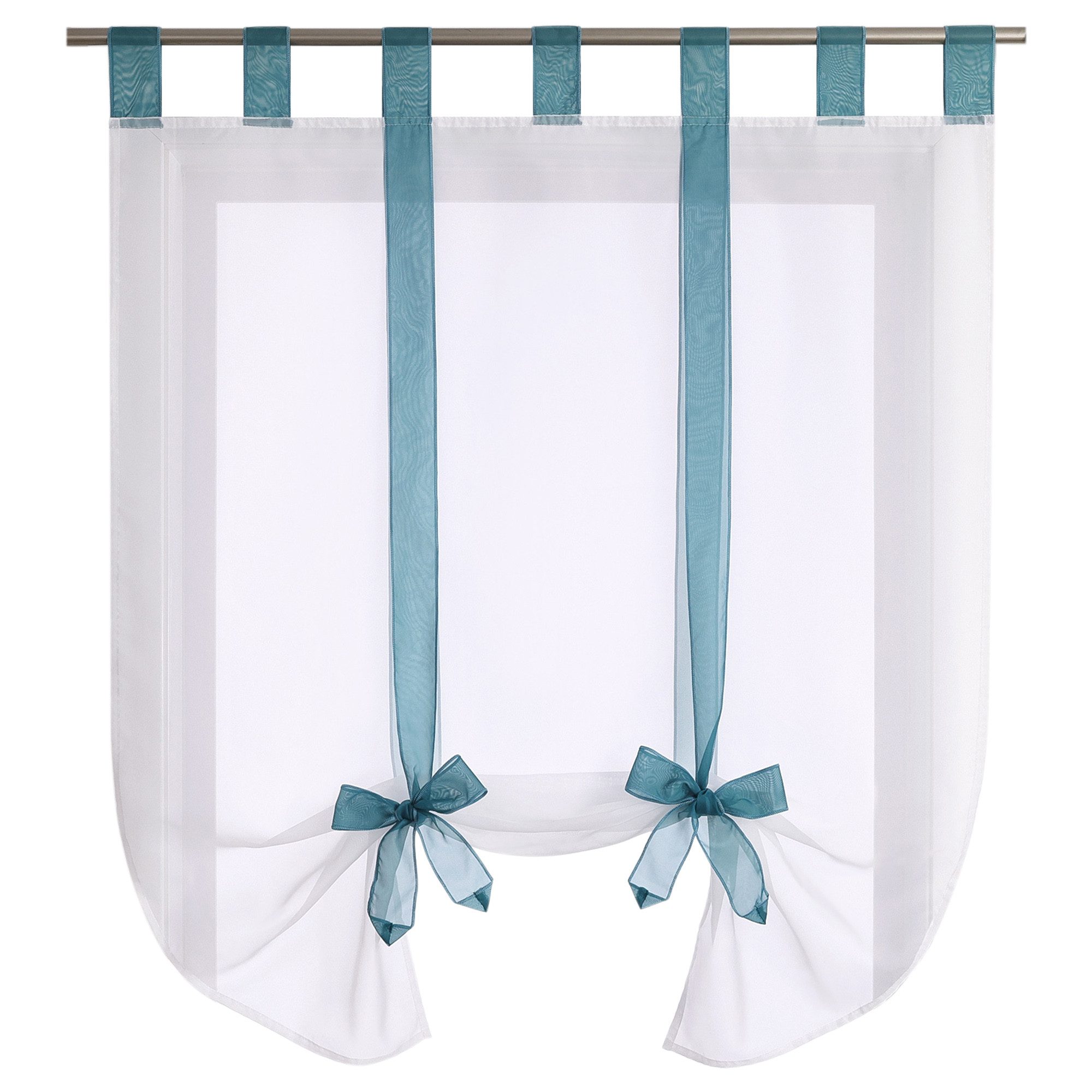 Joyswahl Raffrollo, mit Schlaufen, Voile Bindegardine, Unifarbige günstig online kaufen