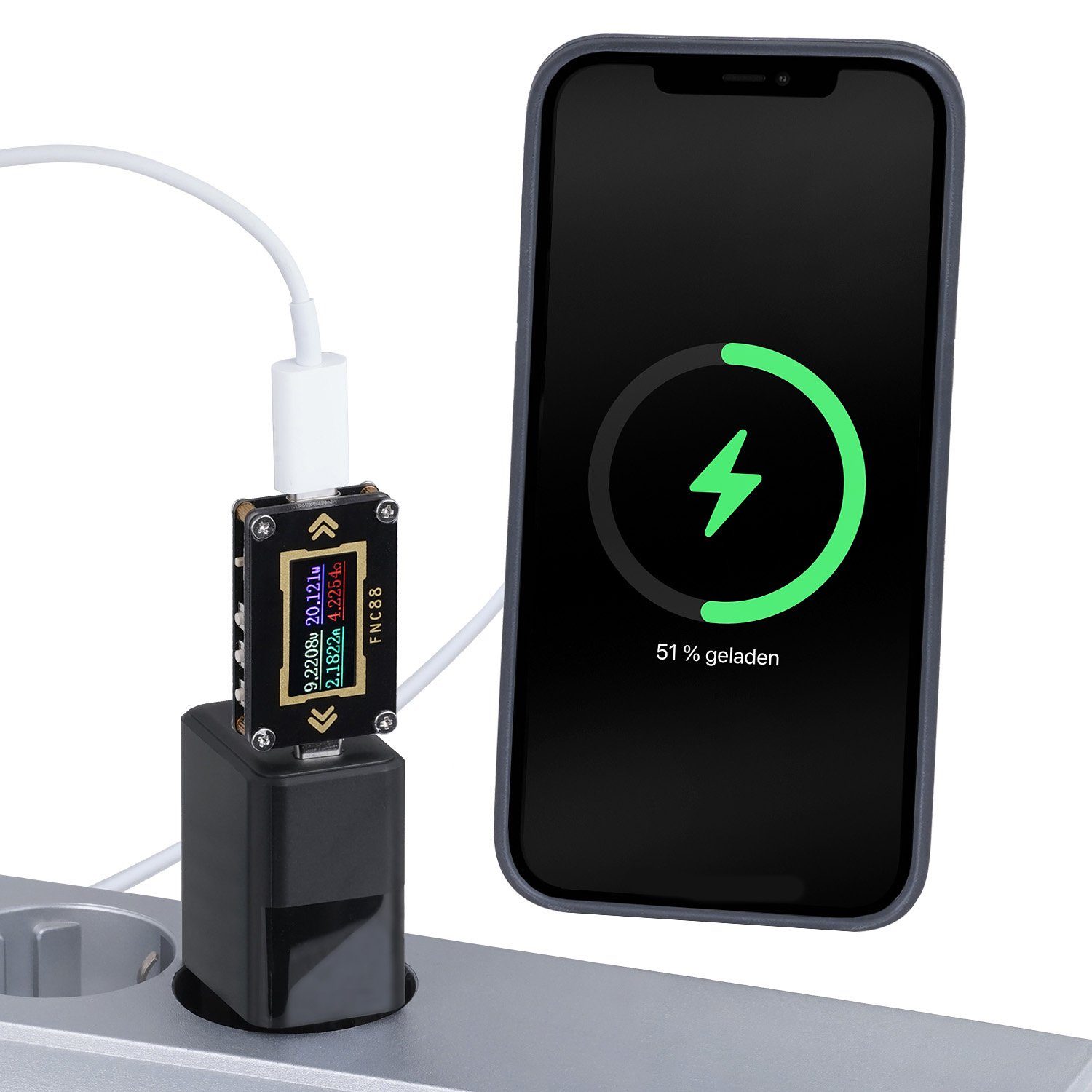 Wicked Chili 2X Dual USB Netzteil mit Quick Charge 3.0 + USB-C PD Steckernetzteil