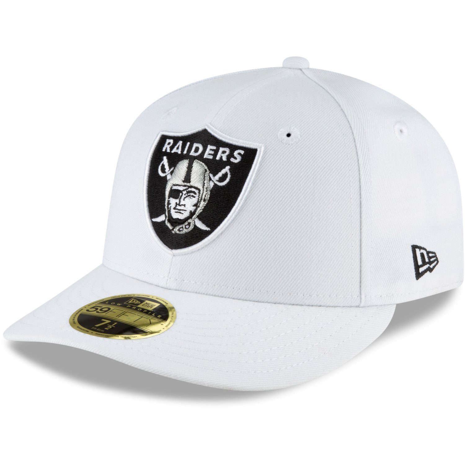 Low Era Cap Weiß Fitted Raiders Profile 59Fifty Las New Vegas