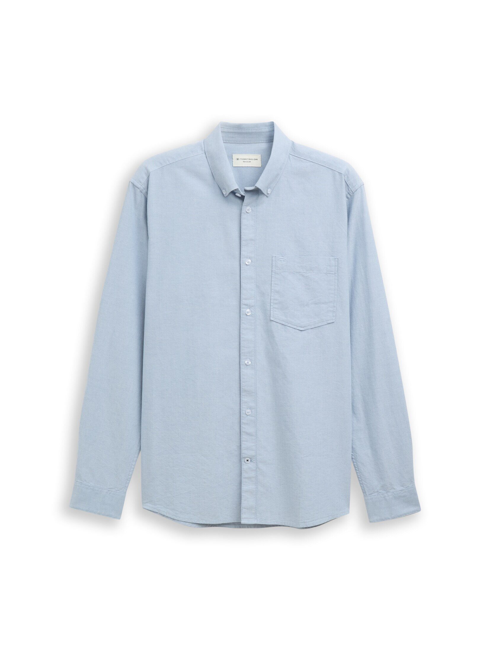 TOM TAILOR Langarmhemd Blusen & Shirts Regular Fit Hemd mit Brusttasche günstig online kaufen