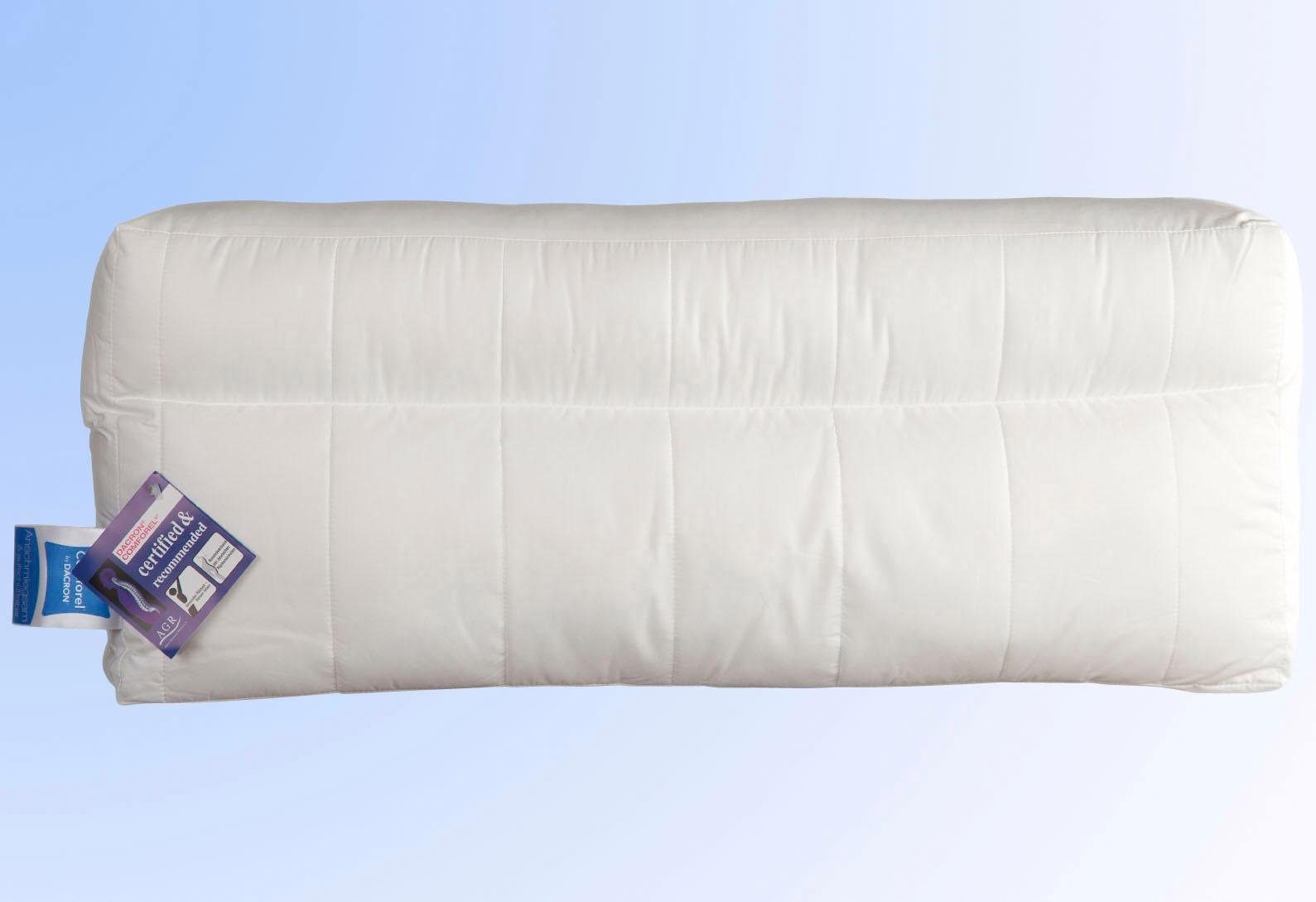 Jekatex Nackenstützkissen Ergo, Füllung: Comforel® Hohlfaser, Bezug: Baumwolle, Rückenschläfer, Seitenschläfer, Zertifiziert durch die Aktion gesunder Rücken (AGR) e.V.