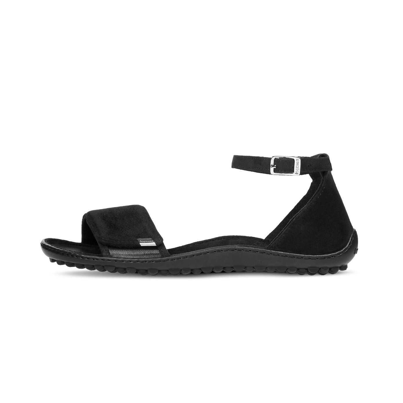 Leguano Barfusssandale Jara (flexible Sohle, breite Passform) schwarz Damen Sandale