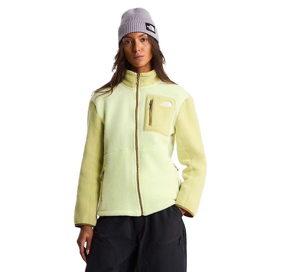 The North Face Fleecejacke YUMIORI - Fleecejacke Damen - Übergangsjacke - Zitronengelb