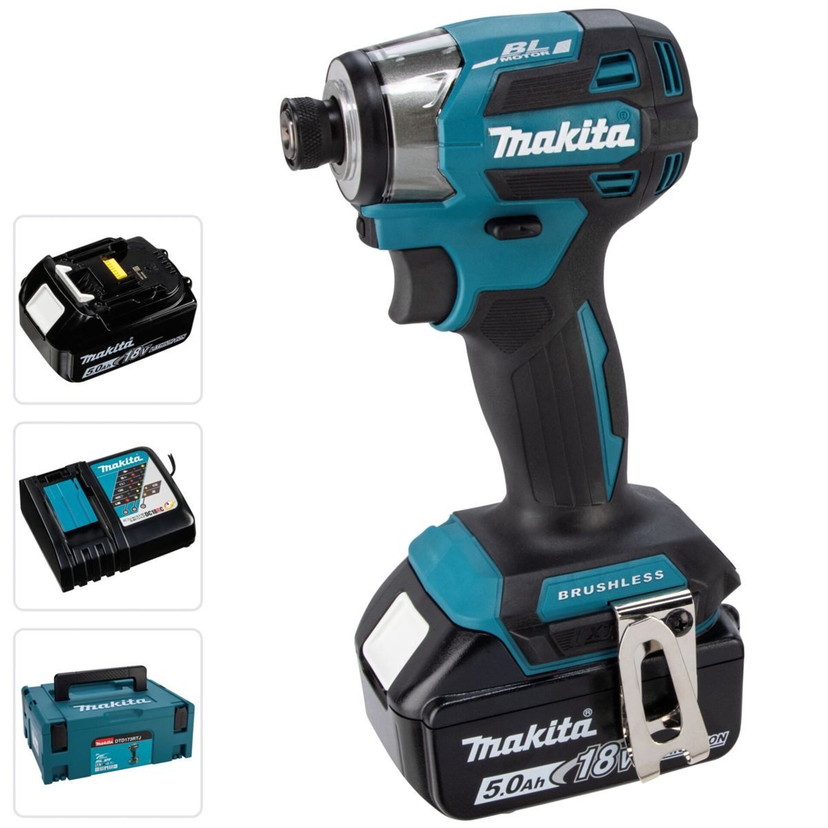 Makita Bohrschrauber DTD173RTJ Akku-Schlagschrauber