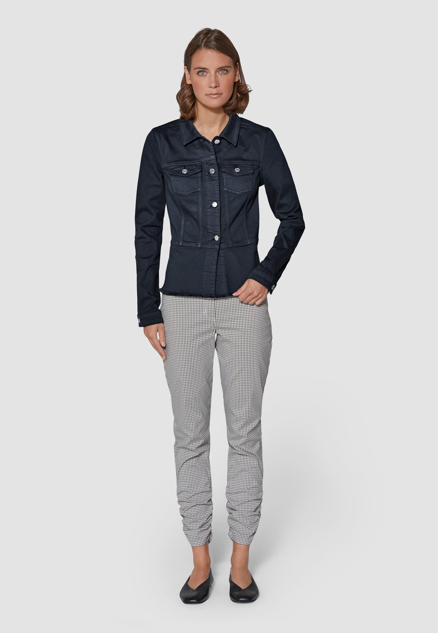 MADELEINE Jeansjacke Jeansjacke mit Schößchen günstig online kaufen