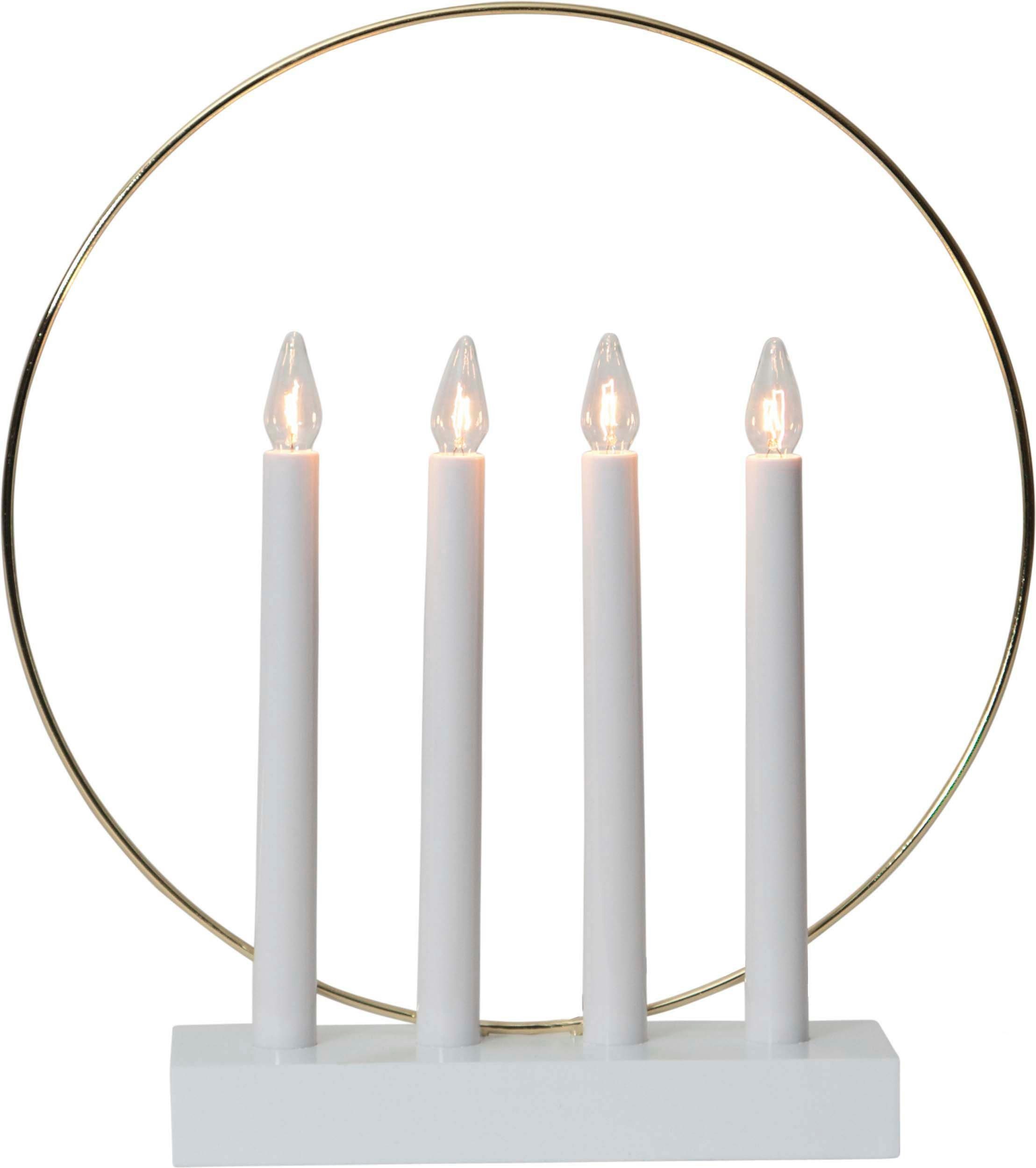 EGLO Dekolicht Weihnachten, LED LED Fenster- Ring mit Kabel wechselbar, dekorativem GLOSSY, Warmweiß, und LED Lichterbogen