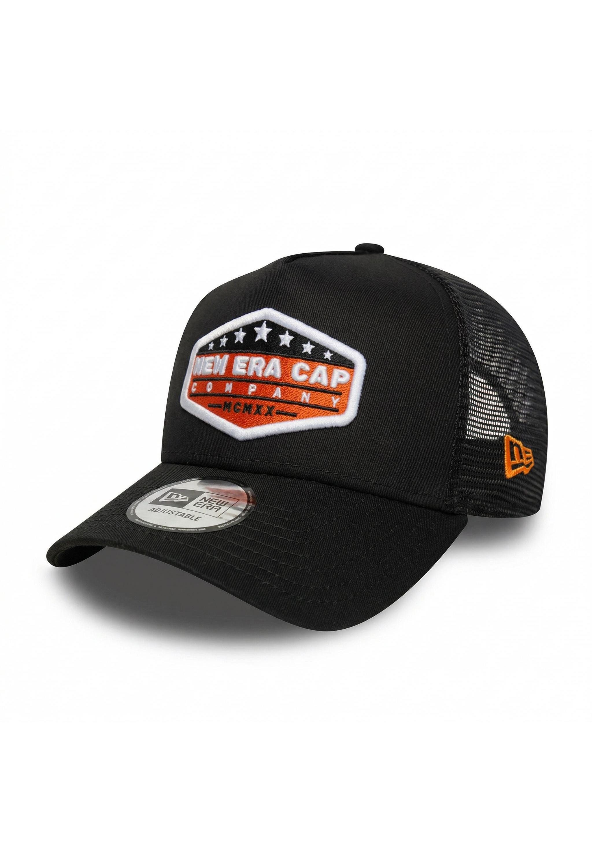 Baseball Cap New Era Company Patch 9Forty A-Frame Trucker Cap Schwarz