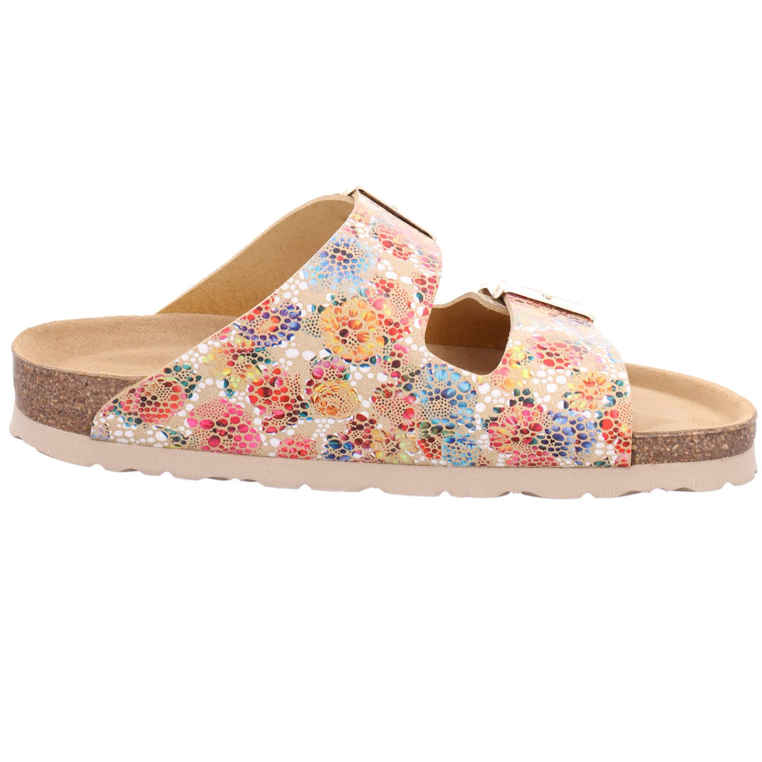 Rohde ALBA Pantolette Sommerschuh, Hausschuh, Strandschuh mit verstellbaren Schnallen