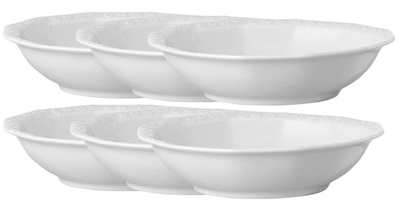 Rosenthal Geschirr-Set Maria Weiss Dessertschale 15 cm Set6, Porzellan