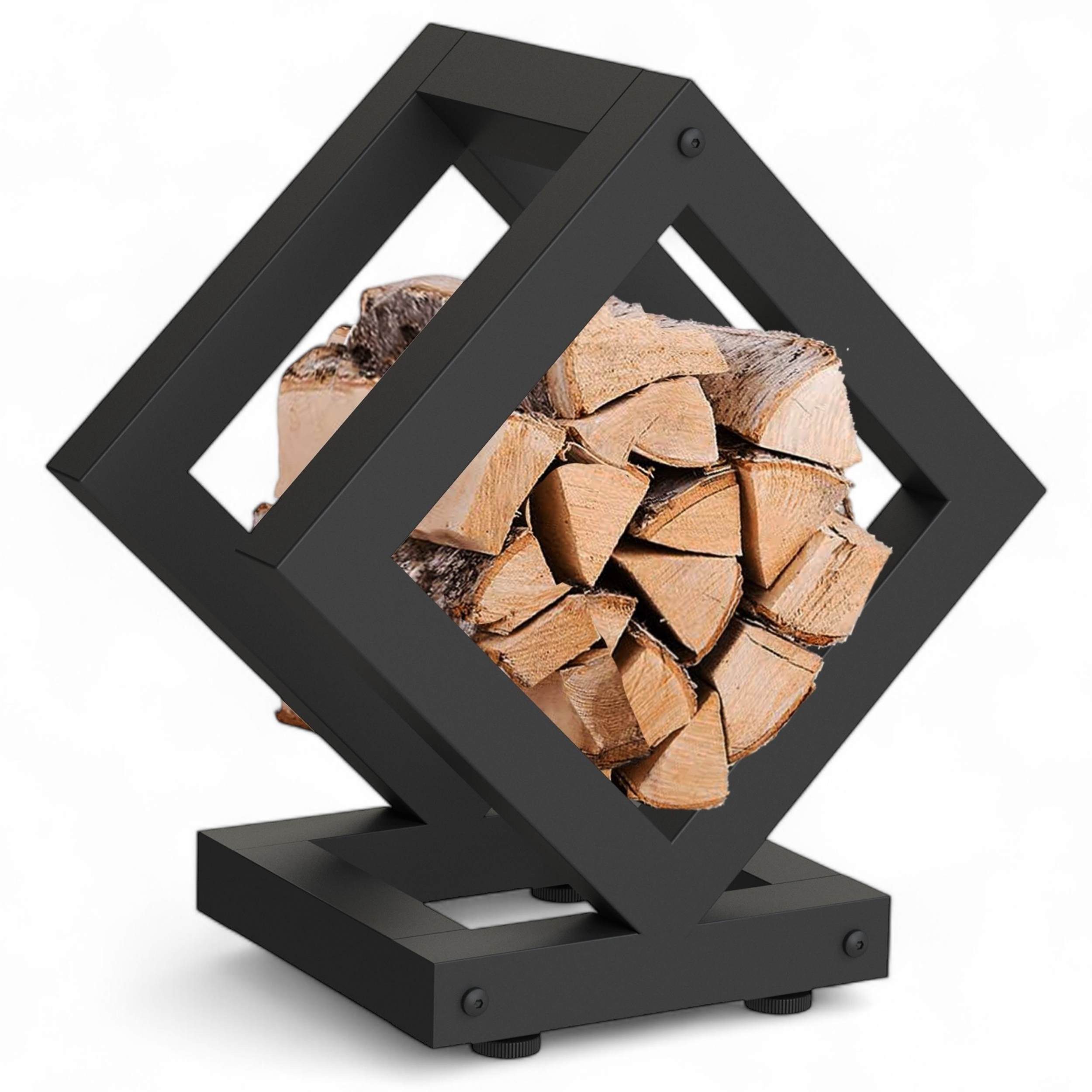 DanDiBo Kaminholzregal 96606 Brennholzregal Holzaufbewahrung Kaminholzständer Feuerholzregal, Holzaufbewahrung Kaminholzständer Feuerholzregal