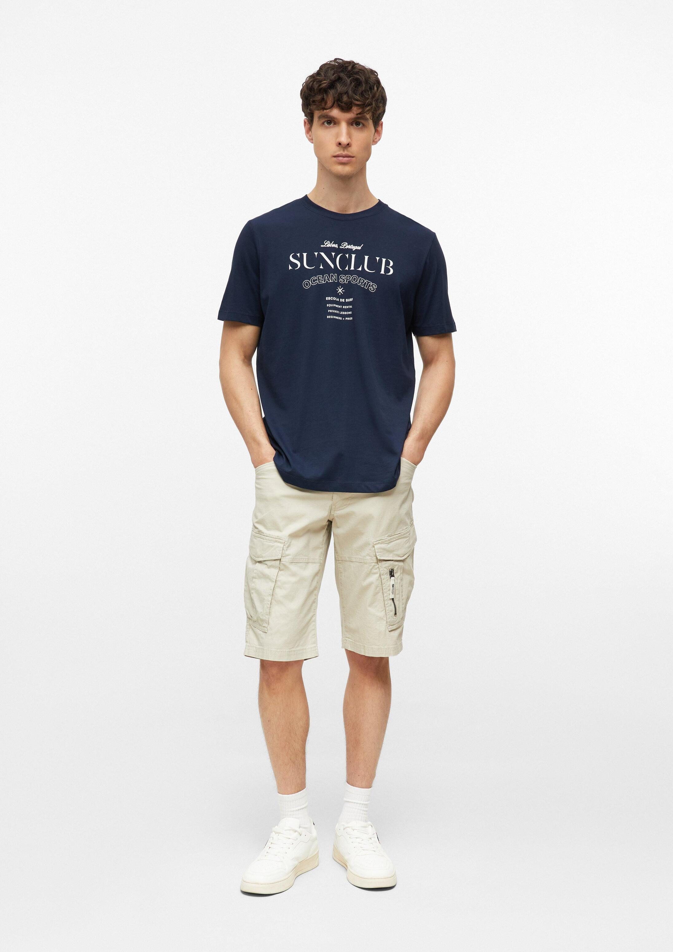 s.Oliver Shorts Bermuda Strukturierte Bermuda mit Cargo-Taschen