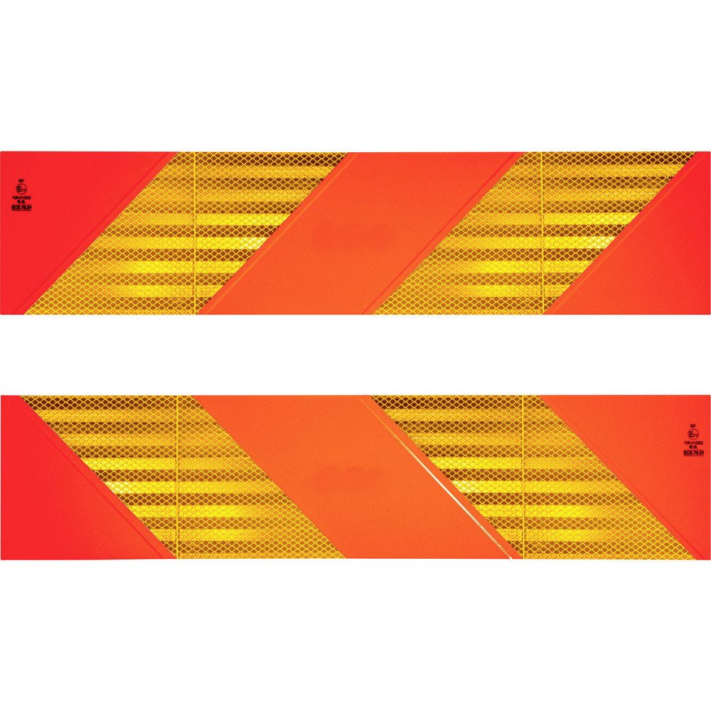 IWH Anhänger IWH 97609 Heckwarntafel, Halbmarkierungen refl. Zugm., 565x130mm, ECE