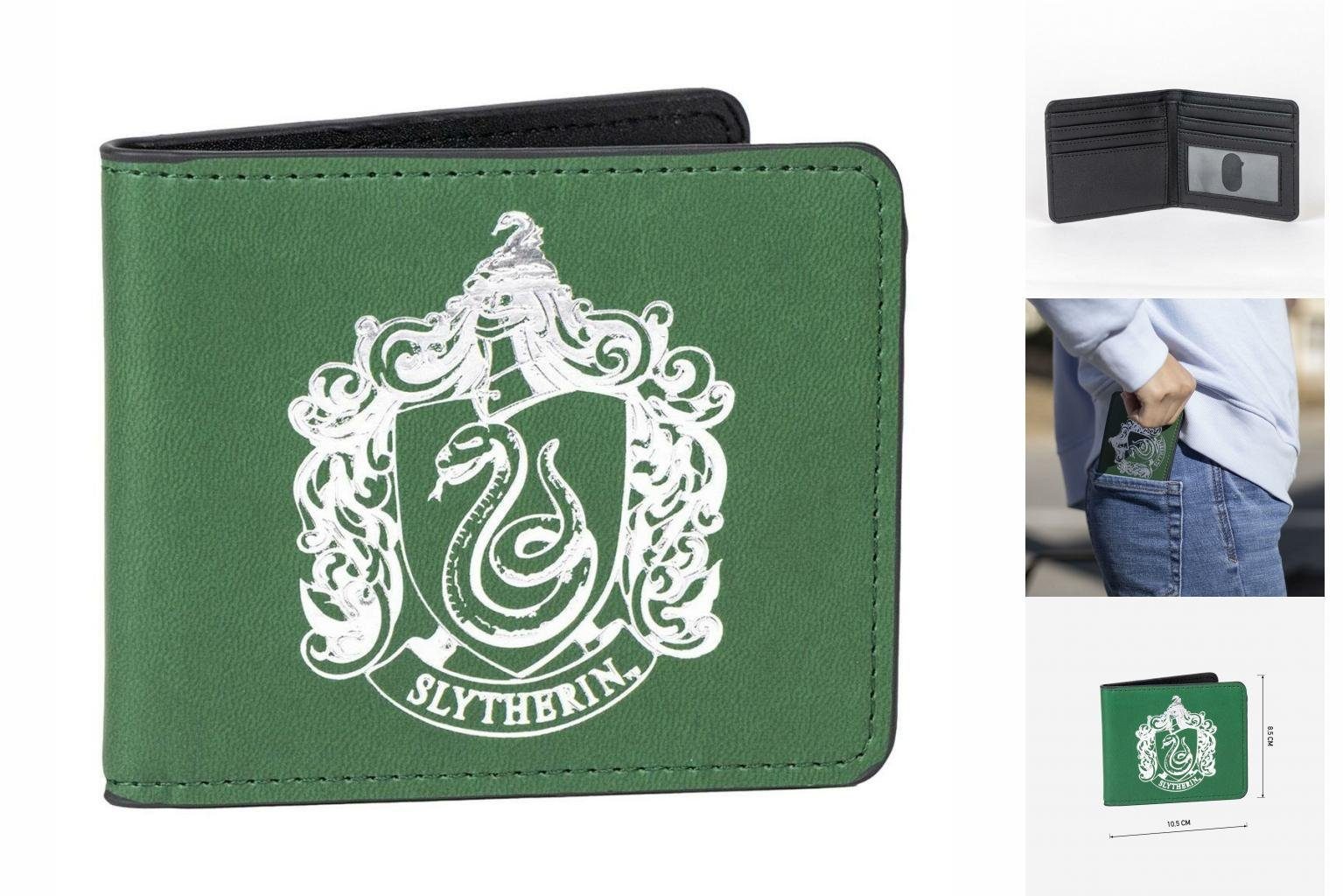 Harry Potter Geldbörse Herren Portemonnaie Harry Potter grün 10,5 x 8,5 x 1 cm Portmonee