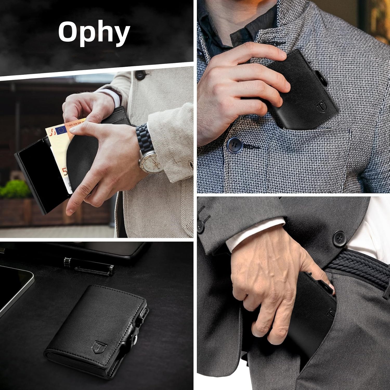TEEHON Geldbörse Intelligente RFID-Schutz Geldbörse, Kompakt, Mehrfachkarte günstig online kaufen
