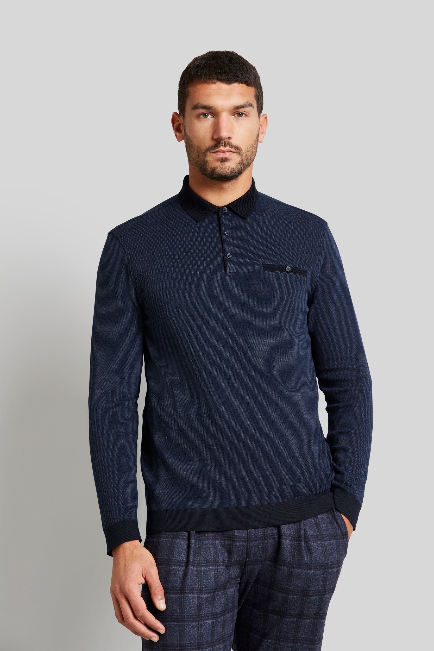 Langarm-Poloshirt