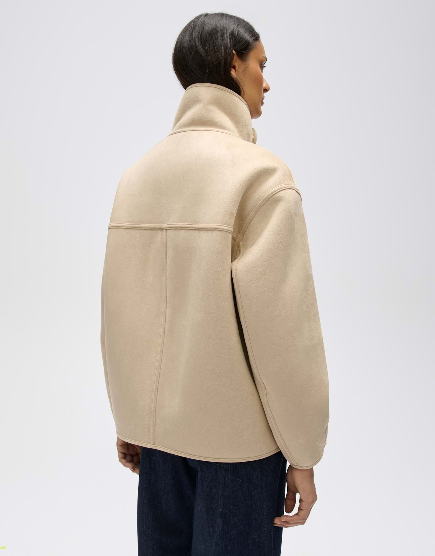 OPUS Winterjacke Haella aus weichem Teddyplüsch Gerader Schnitt mit Stehkragen und zwei Tragevarianten – Bild 3 von 5