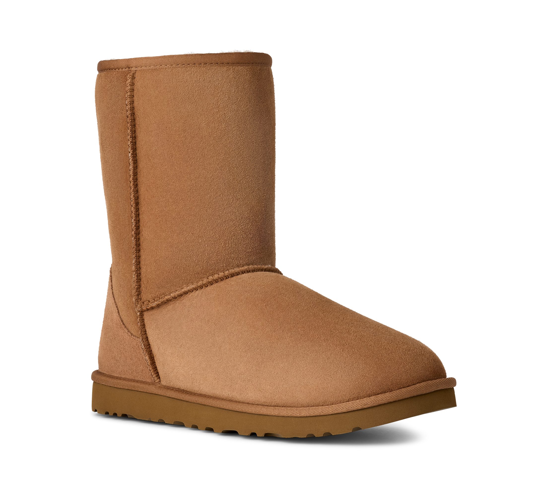 UGG UNISEX, Classic Short Winterboots Stiefel, Schlupfboots mit modischen Ziernähten
