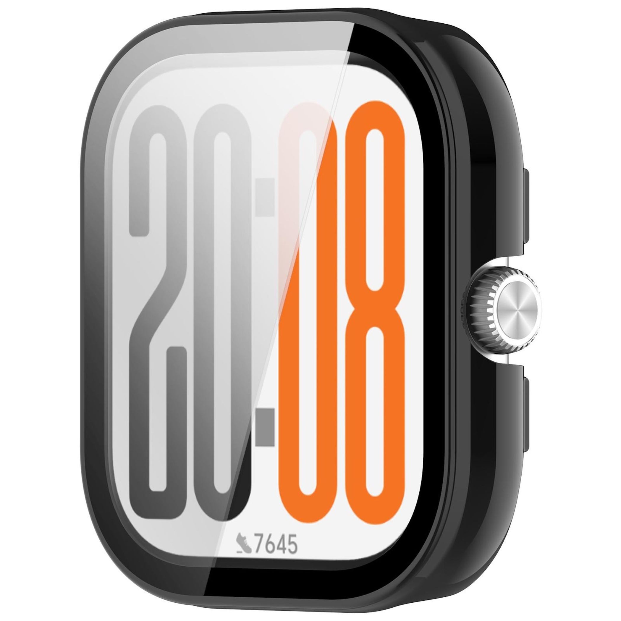 Wigento Smartwatch-Hülle Für Honor Watch X5 Kunststoff Schutz Hülle + 9H Hart Glas Schwarz, Schutzhülle aus PC + Hart Glas für Rundumschutz