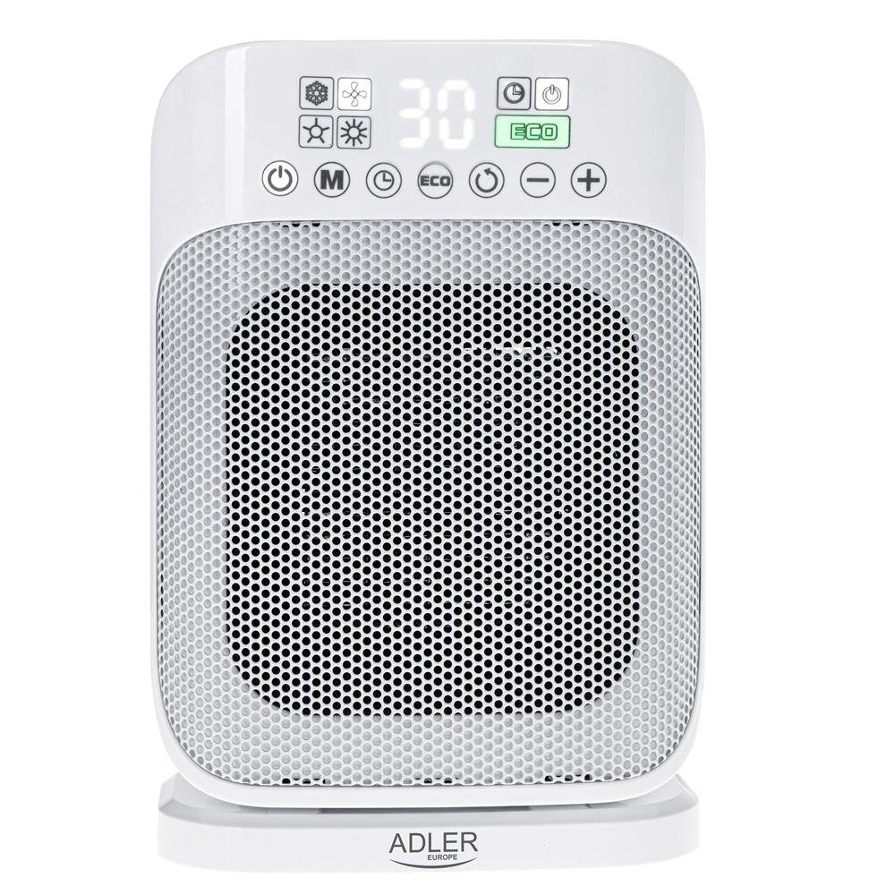 Adler Heizgerät AD 7727, 1500 W, Keramikheizgerät mit Fernbedienung und LED-Anzeige