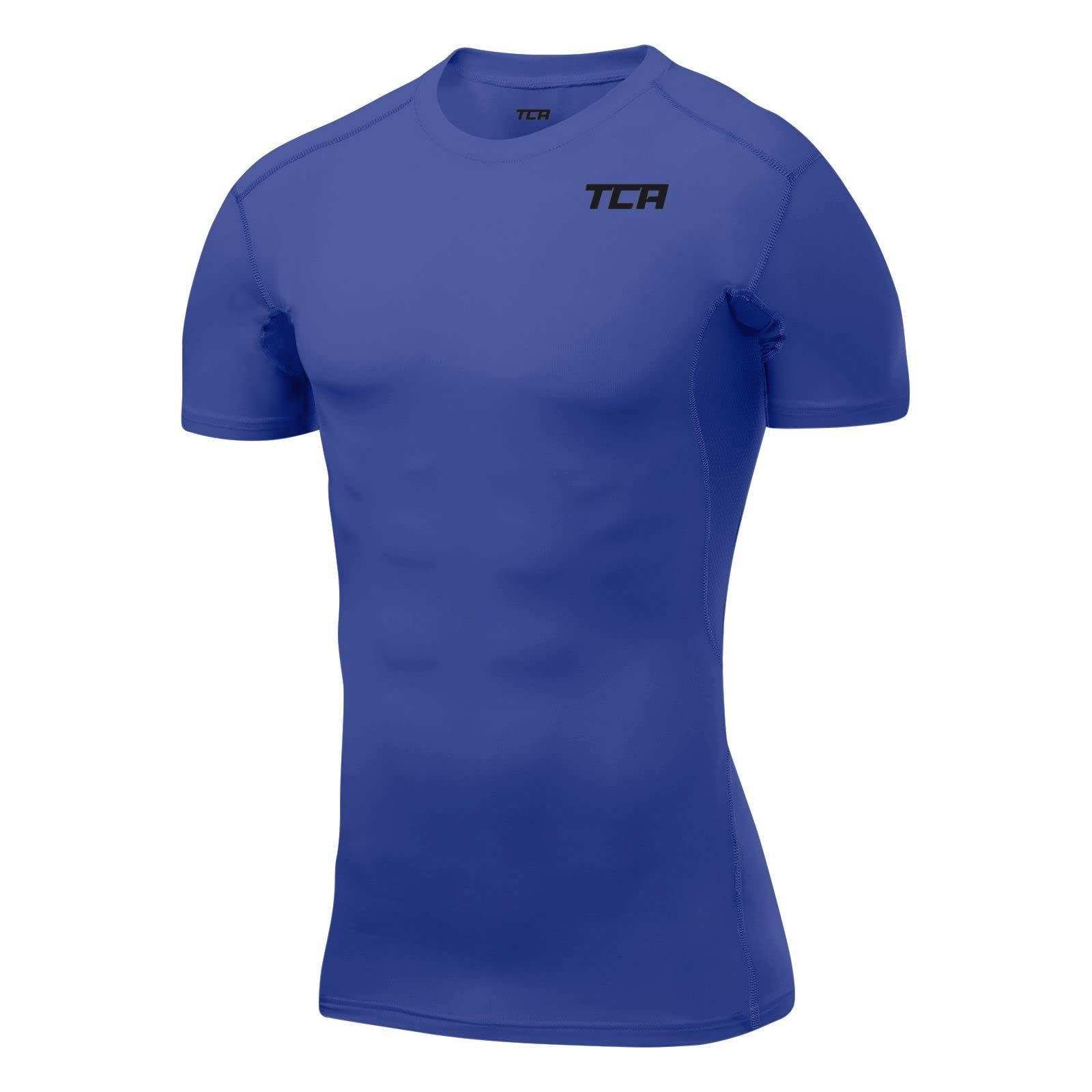 TCA Funktionsunterhemd TCA Herren Blau Sportshirt - HyperFusion