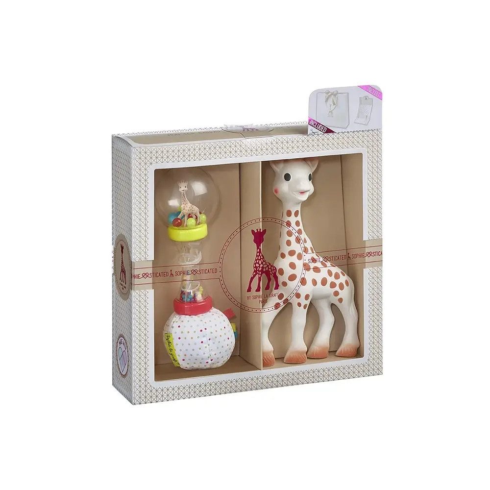 SOPHIE LA GIRAFE Greifspielzeug Sophie la girafe© Geschenkset: Beißring und Rassel