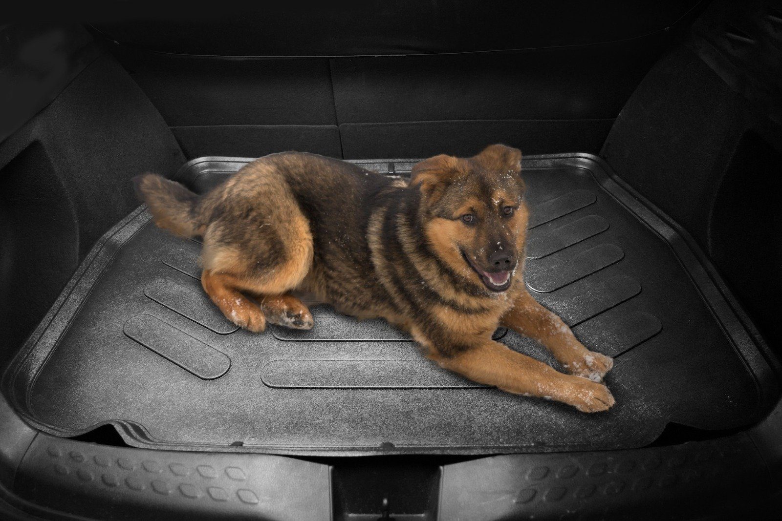 Gummi Kofferraummatte passend für den VW Golf VII Variant und kombi Unterer  Boden des Koffers 2012->