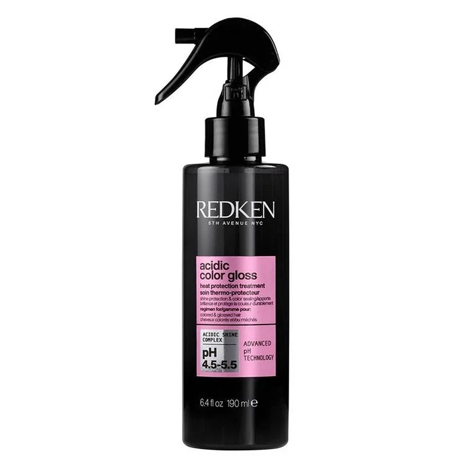 Redken Leave-in Pflege Redken Acidic Color Gloss Leave-In Spray 190 ml – Hitzeschutz bis 230°, Packung, 1-tlg., Leave-In, Perfekt geeignet für geschädigtes Haar
